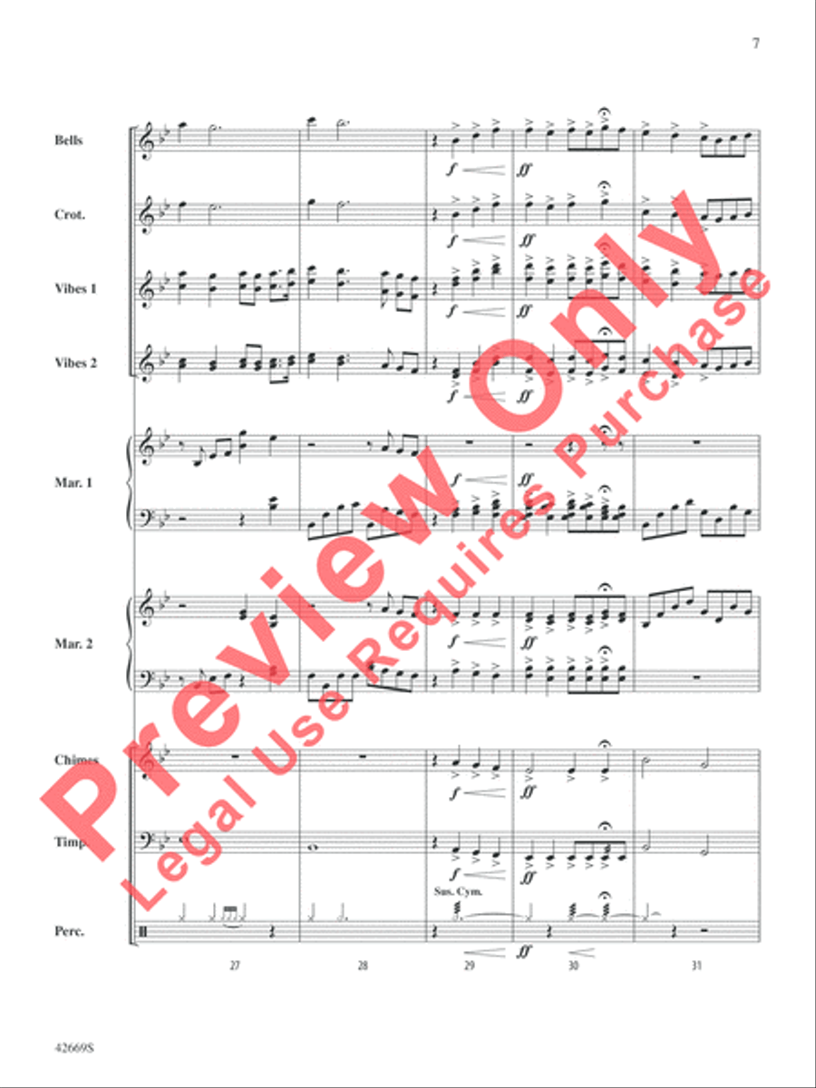 The Prayer Percussion Ensemble scores gallery preview page 8