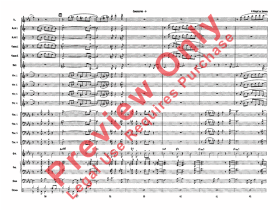 A Night in Havana Jazz Ensemble scores gallery preview page 9