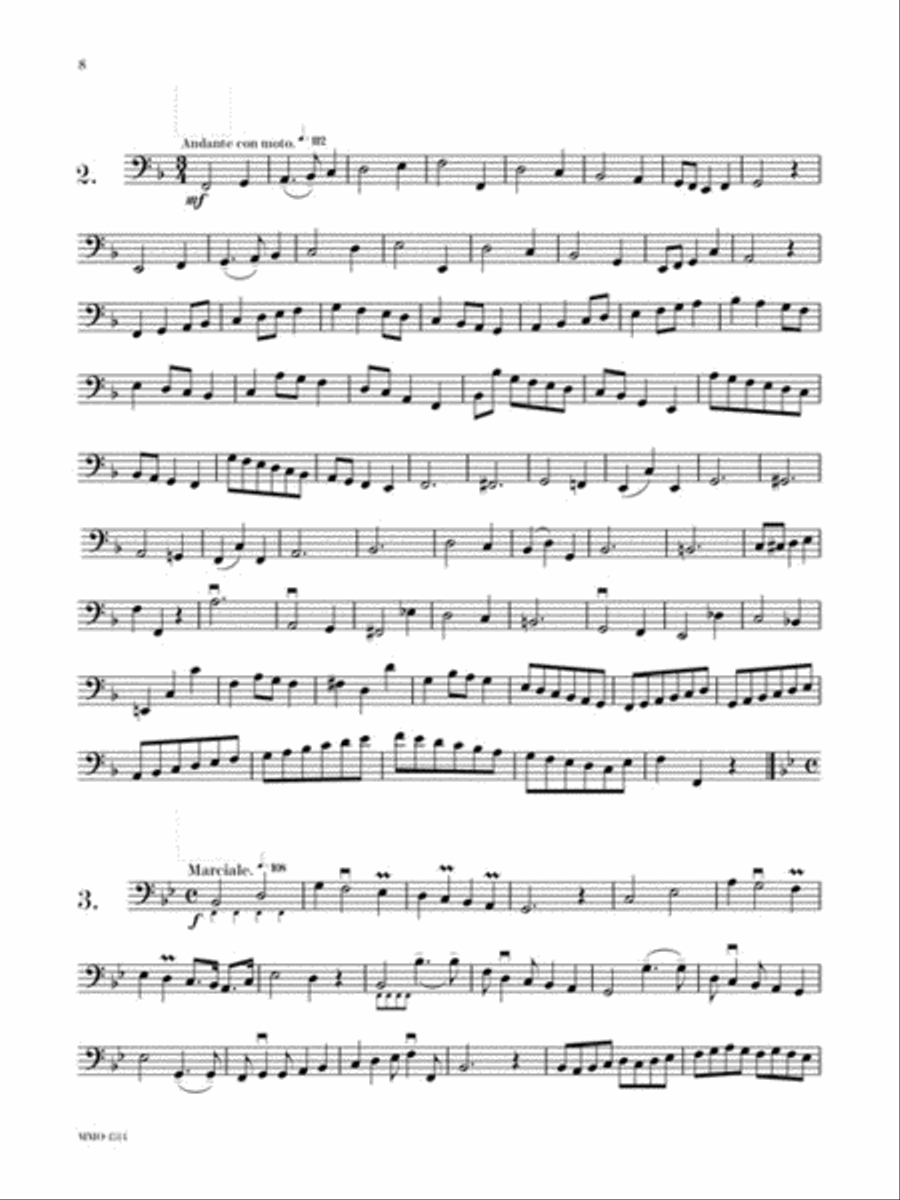 Simandl – 30 Etudes for Double Bass Double Bass scores gallery preview page 4
