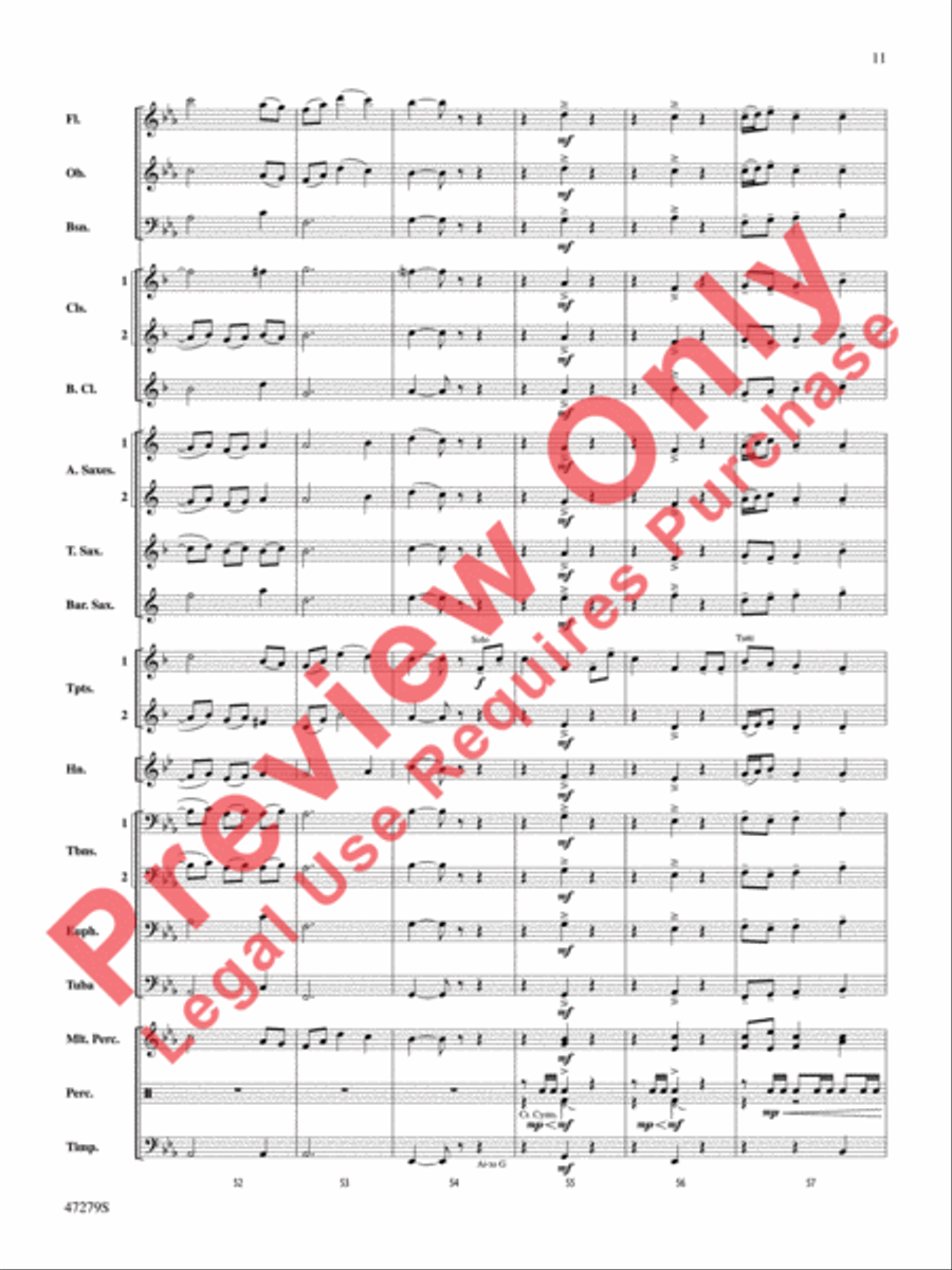 Beach Spring Beach Spring Concert Band scores gallery preview page 12