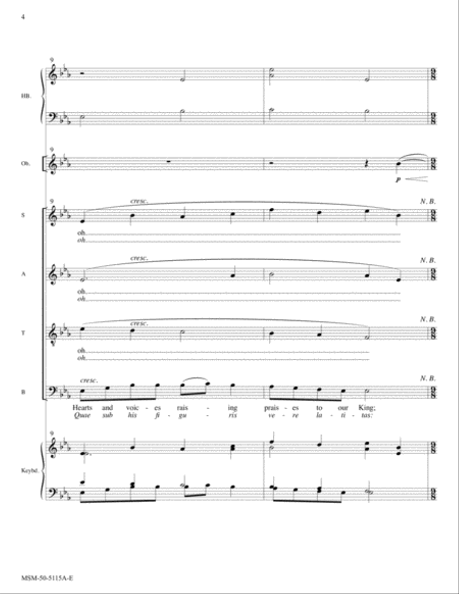 O Savior, Blessed Savior (Adoro te devote) Choir scores gallery preview page 4