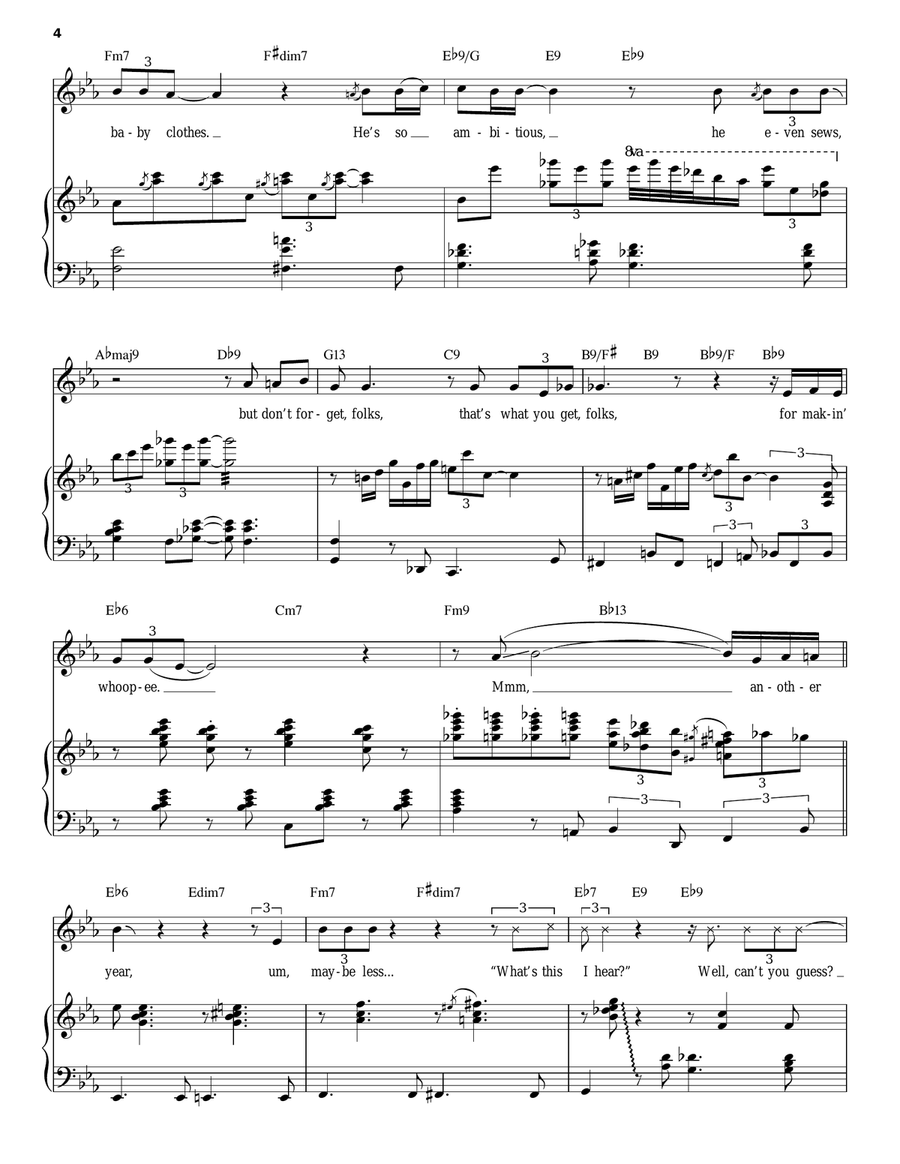 Makin' Whoopee! Makin' Whoopee! Piano, Vocal scores gallery preview page 4
