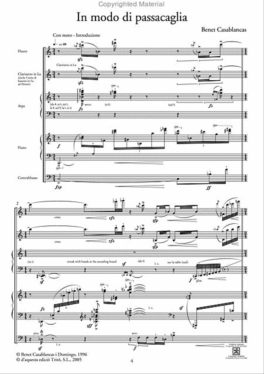 In modo di passacaglia Flute scores gallery preview page 2