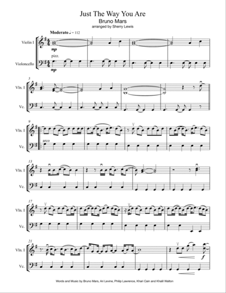 Just The Way You Are String Duet scores gallery preview page 4