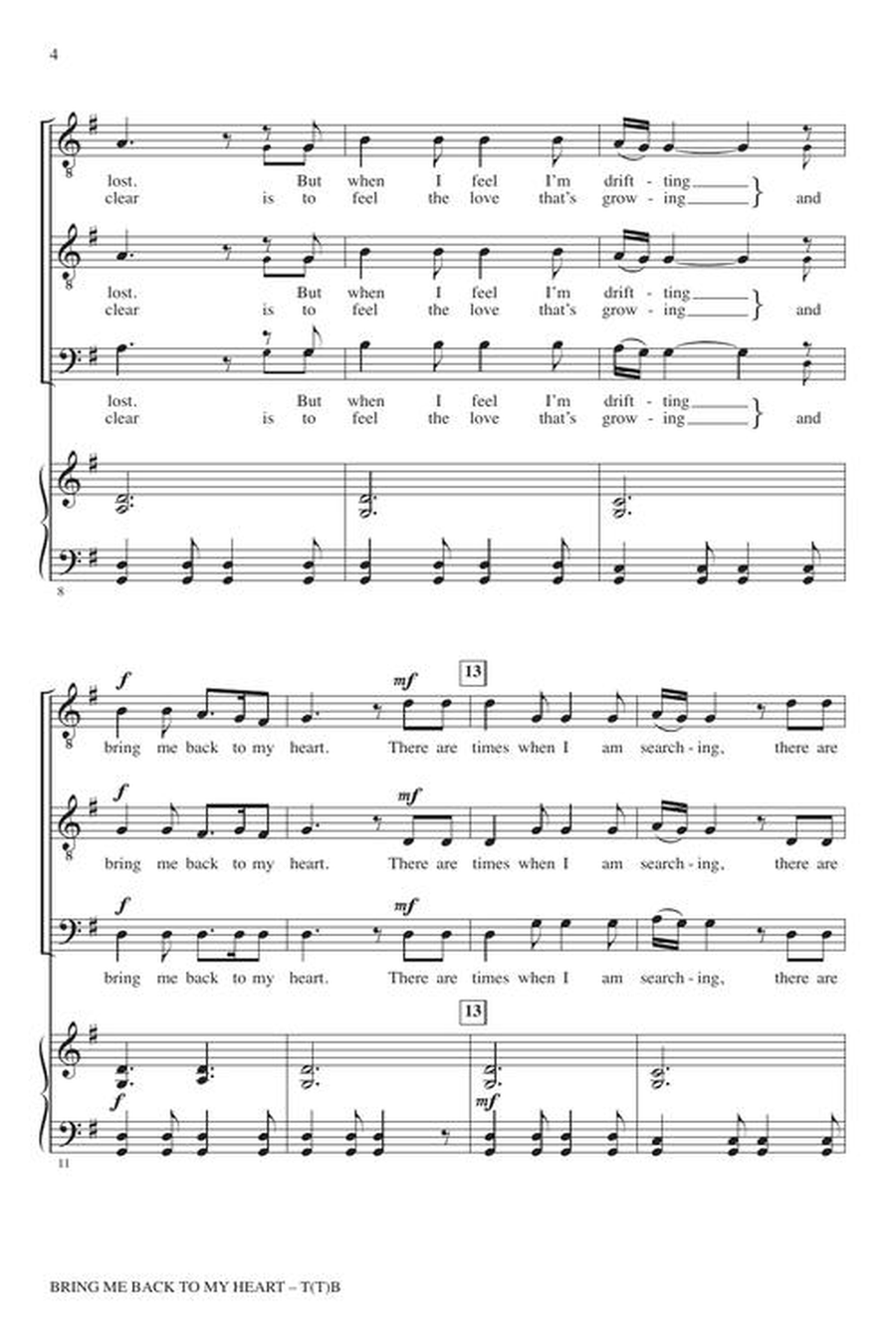 Bring Me Back to My Heart Choir scores gallery preview page 5