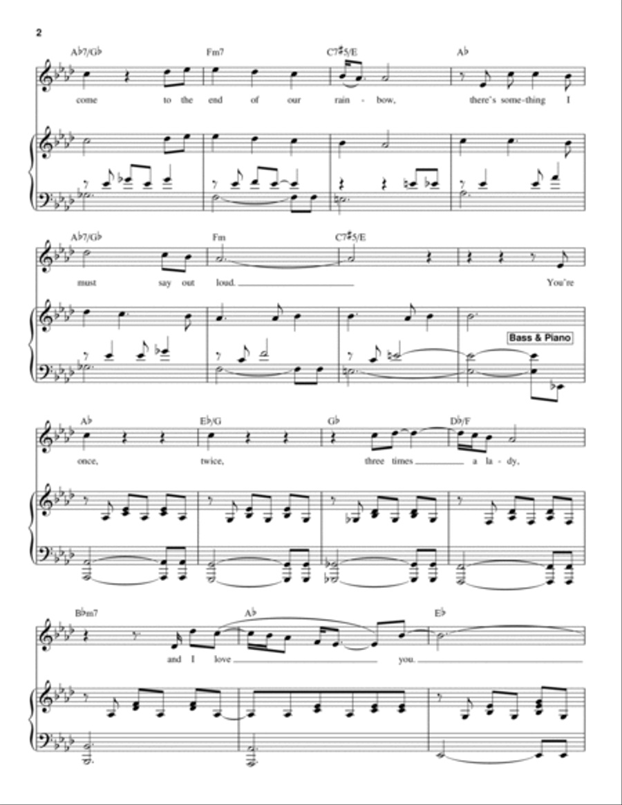 Three Times A Lady Three Times A Lady Piano scores gallery preview page 2
