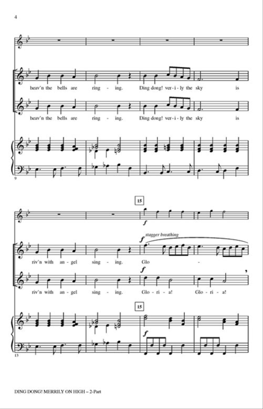 Ding Dong! Merrily on High 2-Part scores gallery preview page 3
