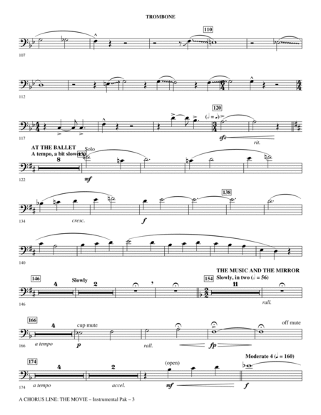 A Chorus Line (Medley) (arr. Ed Lojeski) - Trombone