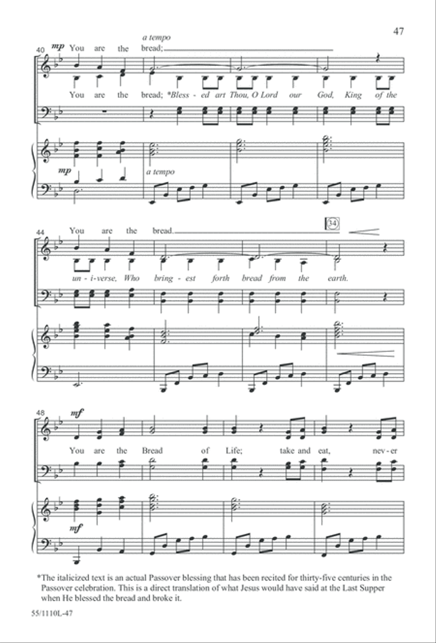 The Living Last Supper 4-Part scores gallery preview page 48