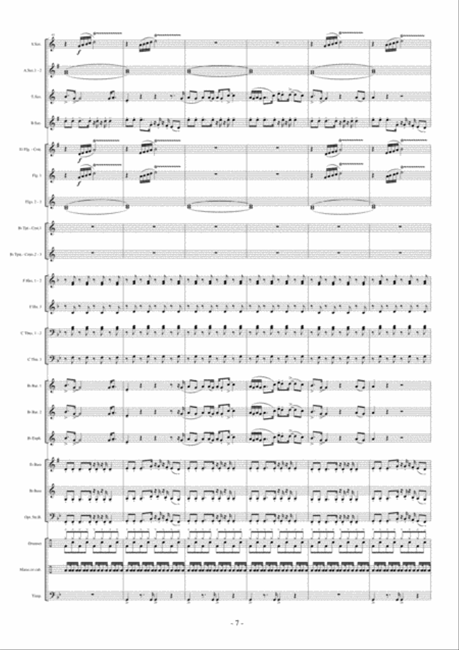 Verdammt Ich Lieb' Dich Fanfare Band scores gallery preview page 8