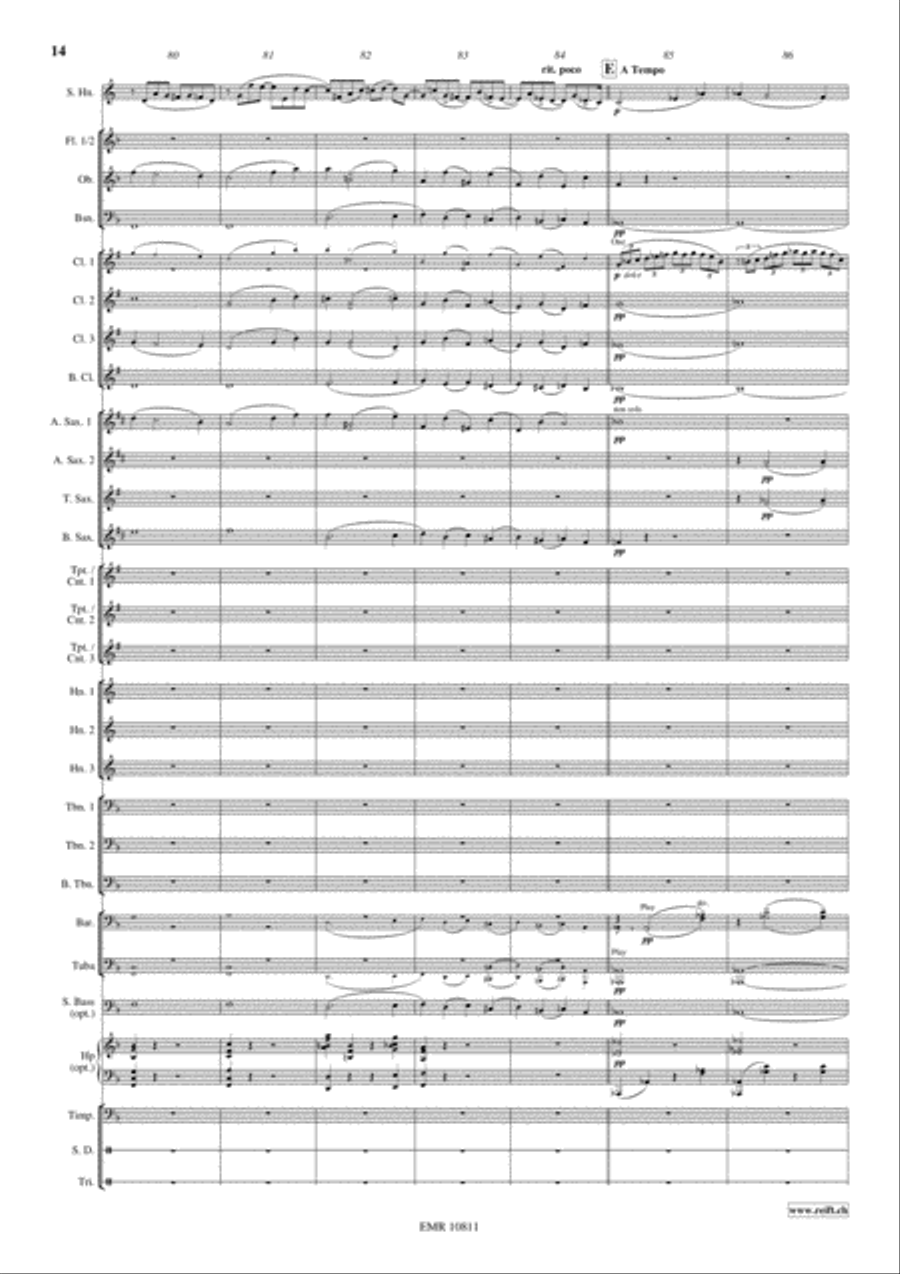 Horn Concerto Concert Band scores gallery preview page 15