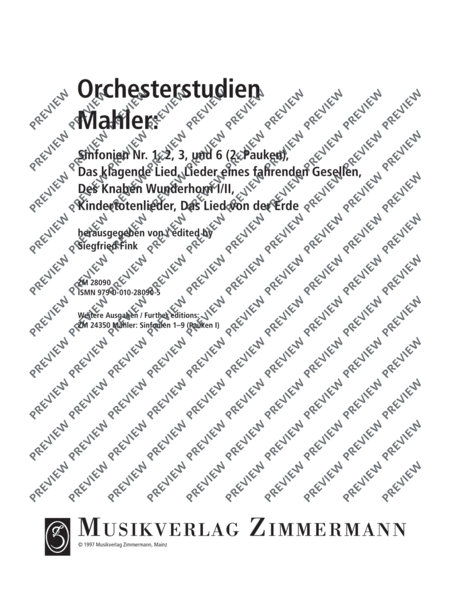 Orchestra Studies for percussion