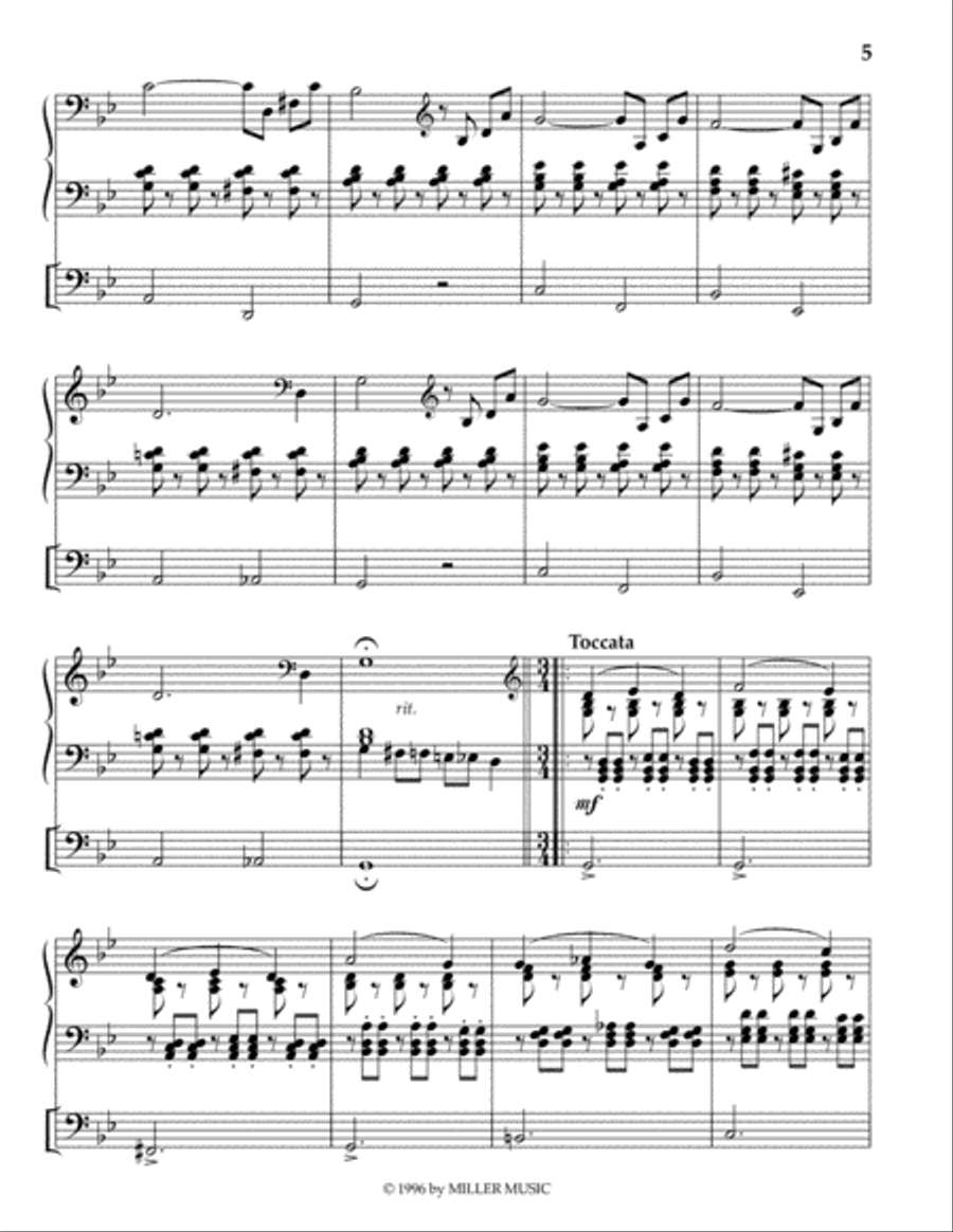 Wer Nun Den Lieben Gott Lasst Walten Organ Solo scores gallery preview page 5