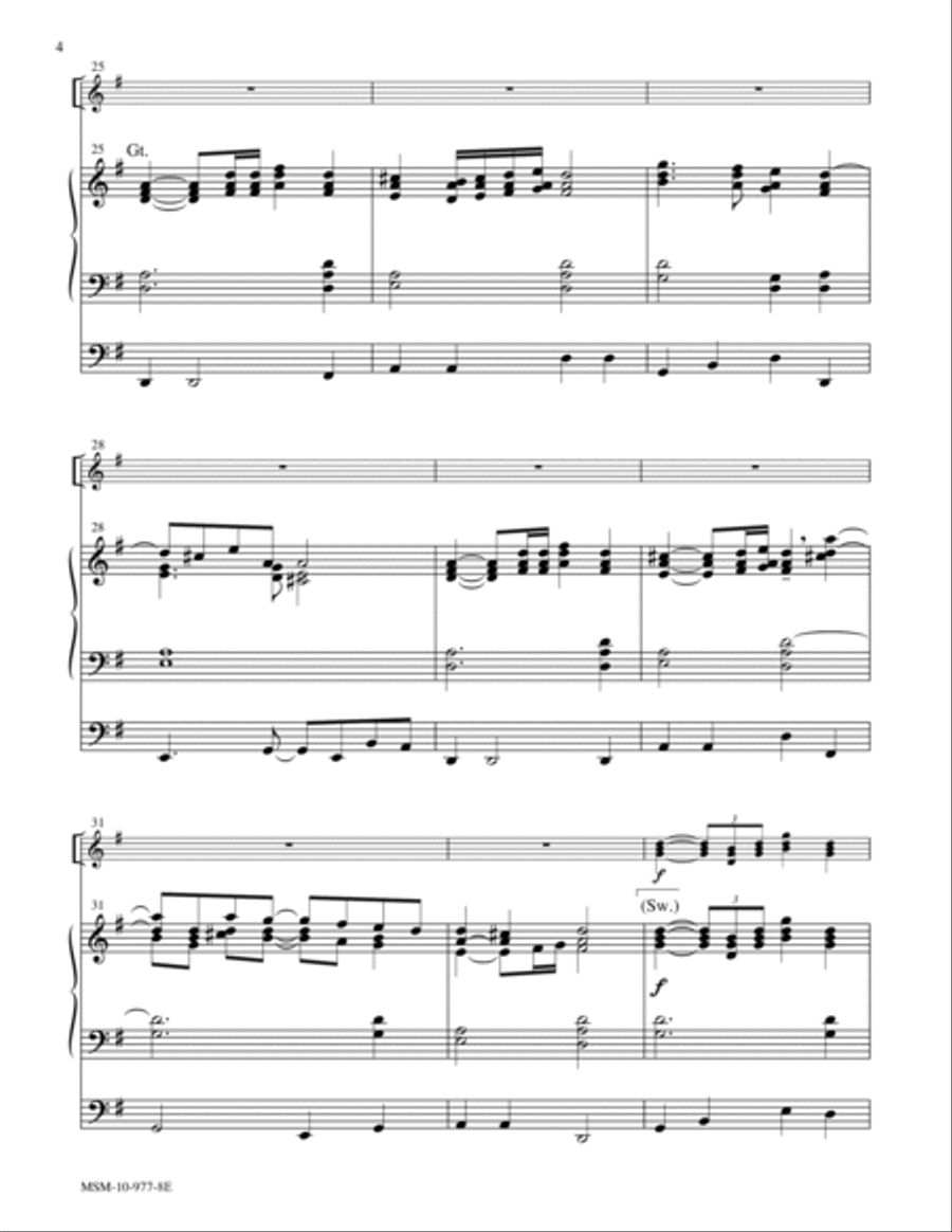 Processional in G Trumpet Trio scores gallery preview page 4