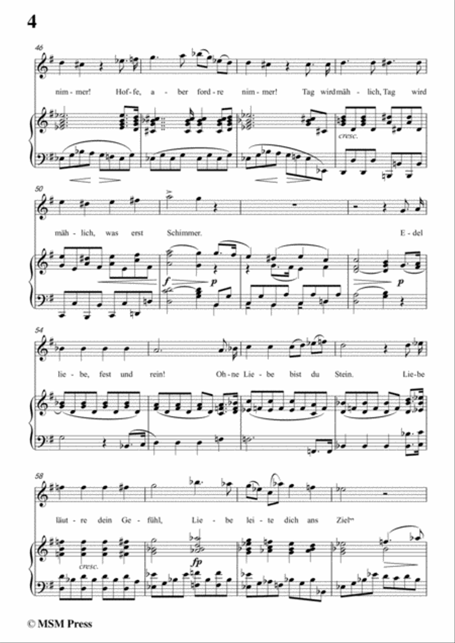 Schubert-Glaube,Hoffnung und Liebe,Op.97,in G Major,for Voice&Piano Voice scores gallery preview page 6