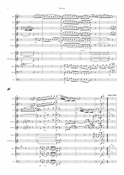 Mozart: Serenade No 10 in Bb "Gran Partita": Score only - woodwind ensemble (13 instruments) image number null