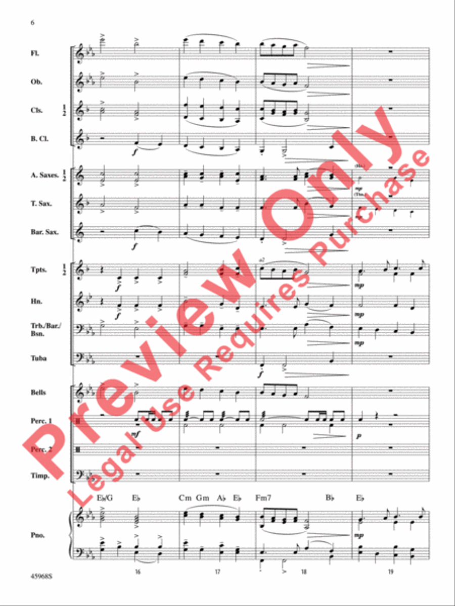A Song of Hanukkah Concert Band scores gallery preview page 7