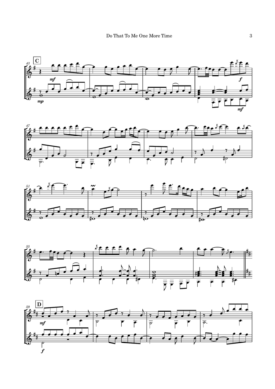 Do That To Me One More Time Acoustic Guitar scores gallery preview page 6