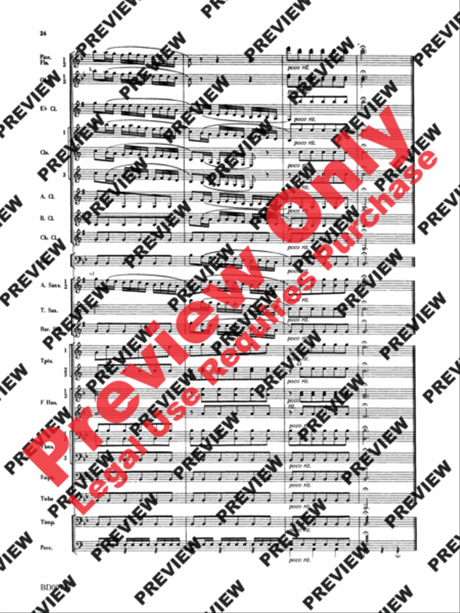 Water Music Suite Water Music Suite Concert Band scores gallery preview page 24