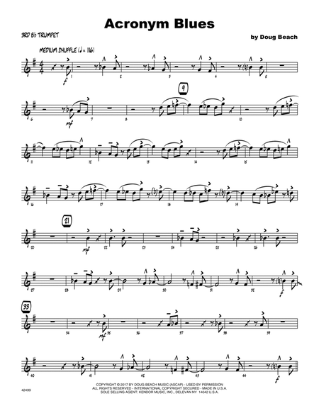 Acronym Blues - 3rd Bb Trumpet