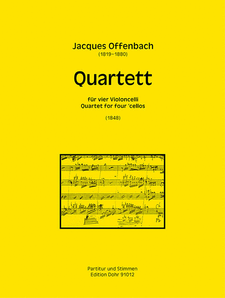 Quartett für vier Violoncelli (1840) (Neuausgabe 2015)