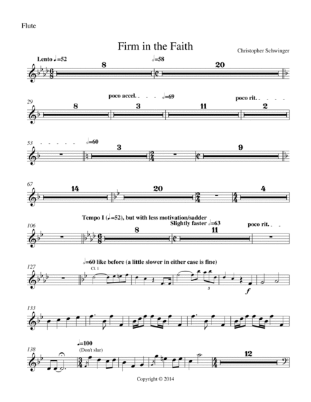 Firm in the Faith - for tenor solo and orchestra - Part 2 of 2