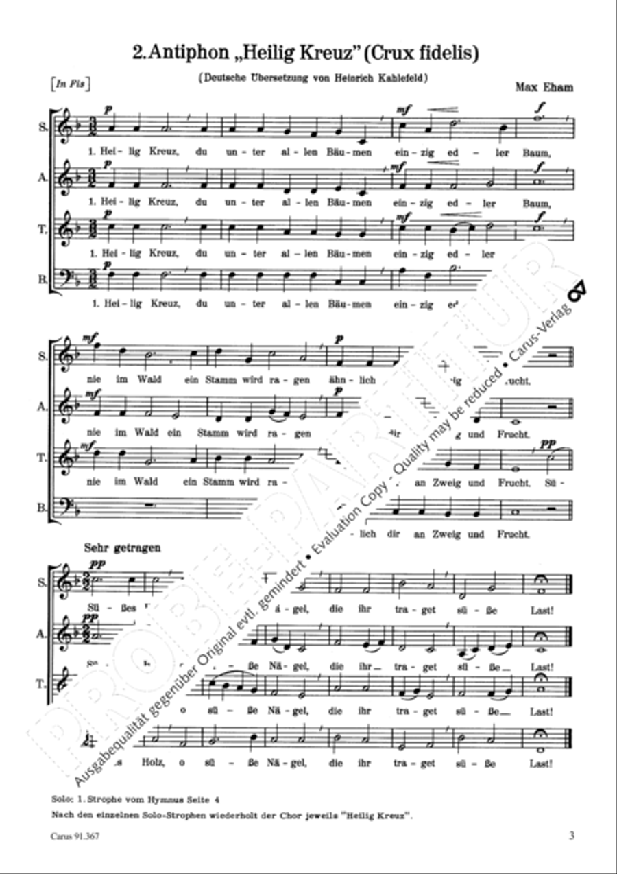 Heilig' Kreuz Gesange Score scores gallery preview page 4