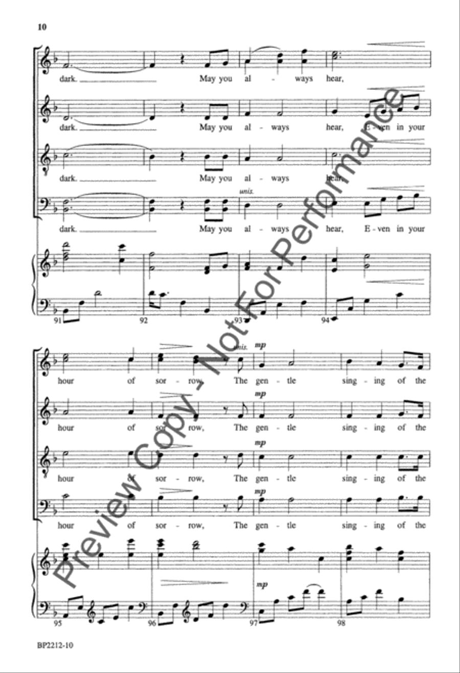 You Do Not Walk Alone 4-Part scores gallery preview page 10