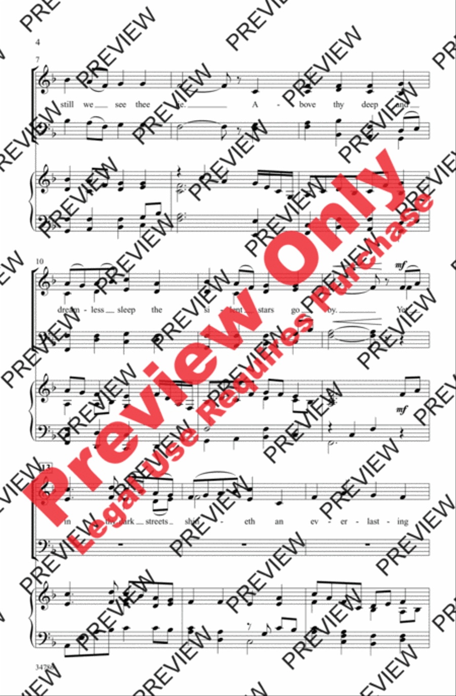 A Vaughan Williams Christmas 4-Part scores gallery preview page 3