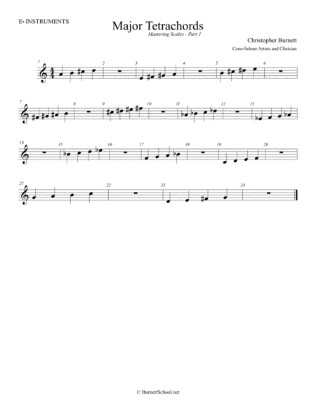 Major Tetrachords for Band - Mastering Scales - Part 1 Jazz Ensemble - Digital Sheet Music