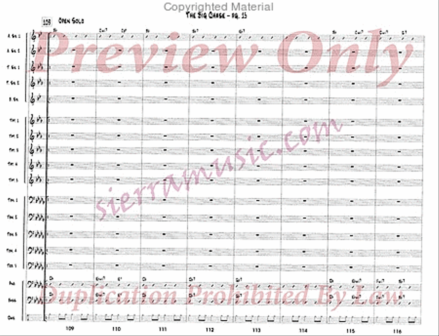 The Big Chase Jazz Ensemble scores gallery preview page 16