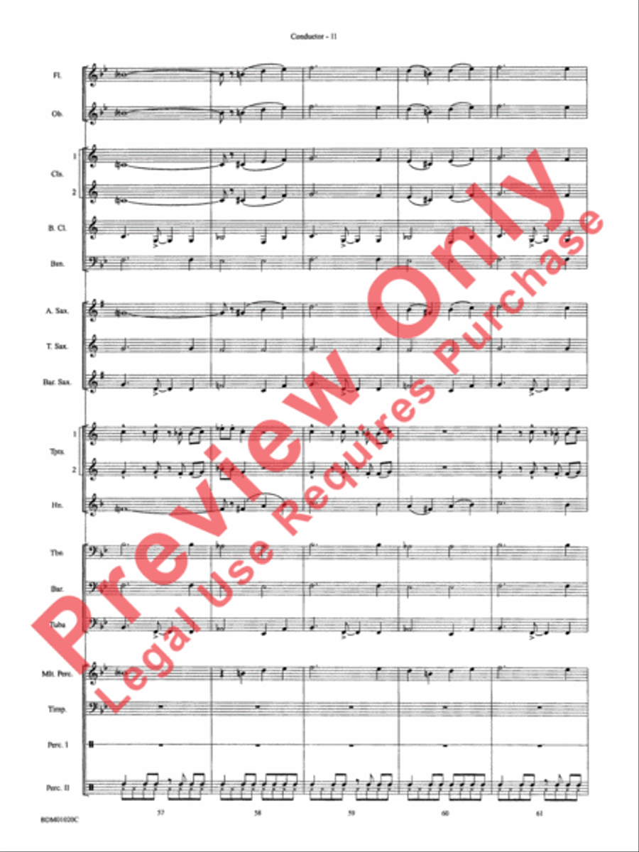 The Curse of Tutankhamun Concert Band scores gallery preview page 14