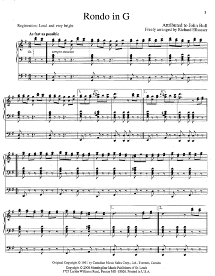 Rondo in G Organ scores gallery preview page 2