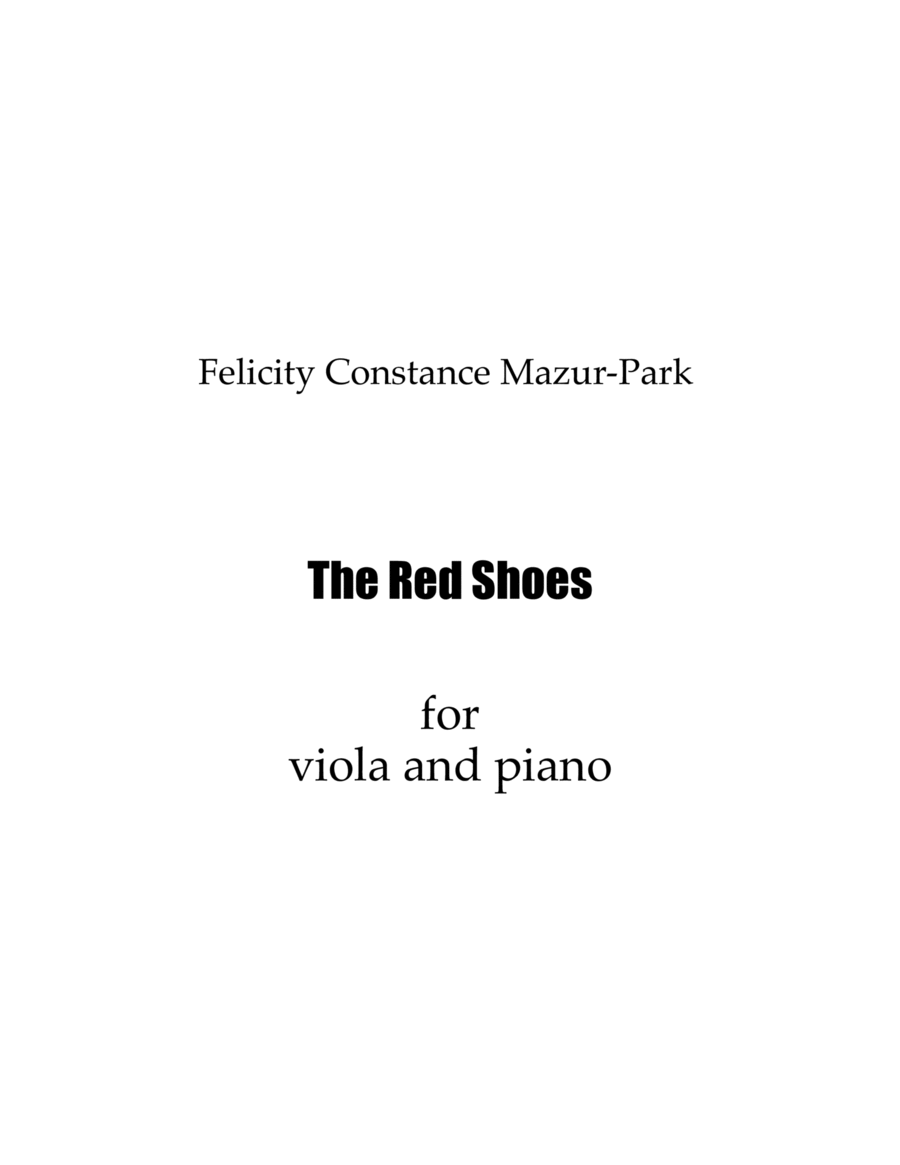 The Red Shoes Viola scores gallery preview page 1