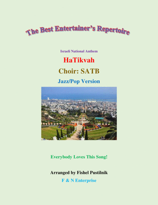 Book cover for "HaTikvah" for Choir (SATB)-Video