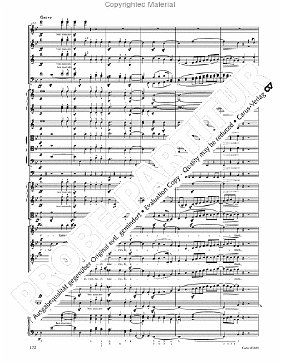 Missa solemnis Missa solemnis 4-Part scores gallery preview page 188