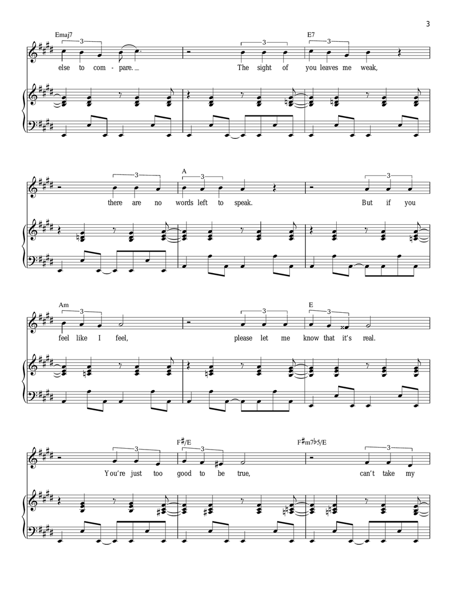 Can't Take My Eyes Off Of You (from Jersey Boys) Piano, Vocal scores gallery preview page 3