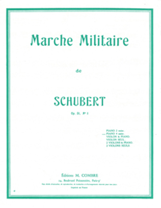 Book cover for Marche militaire Op. 51 No. 1