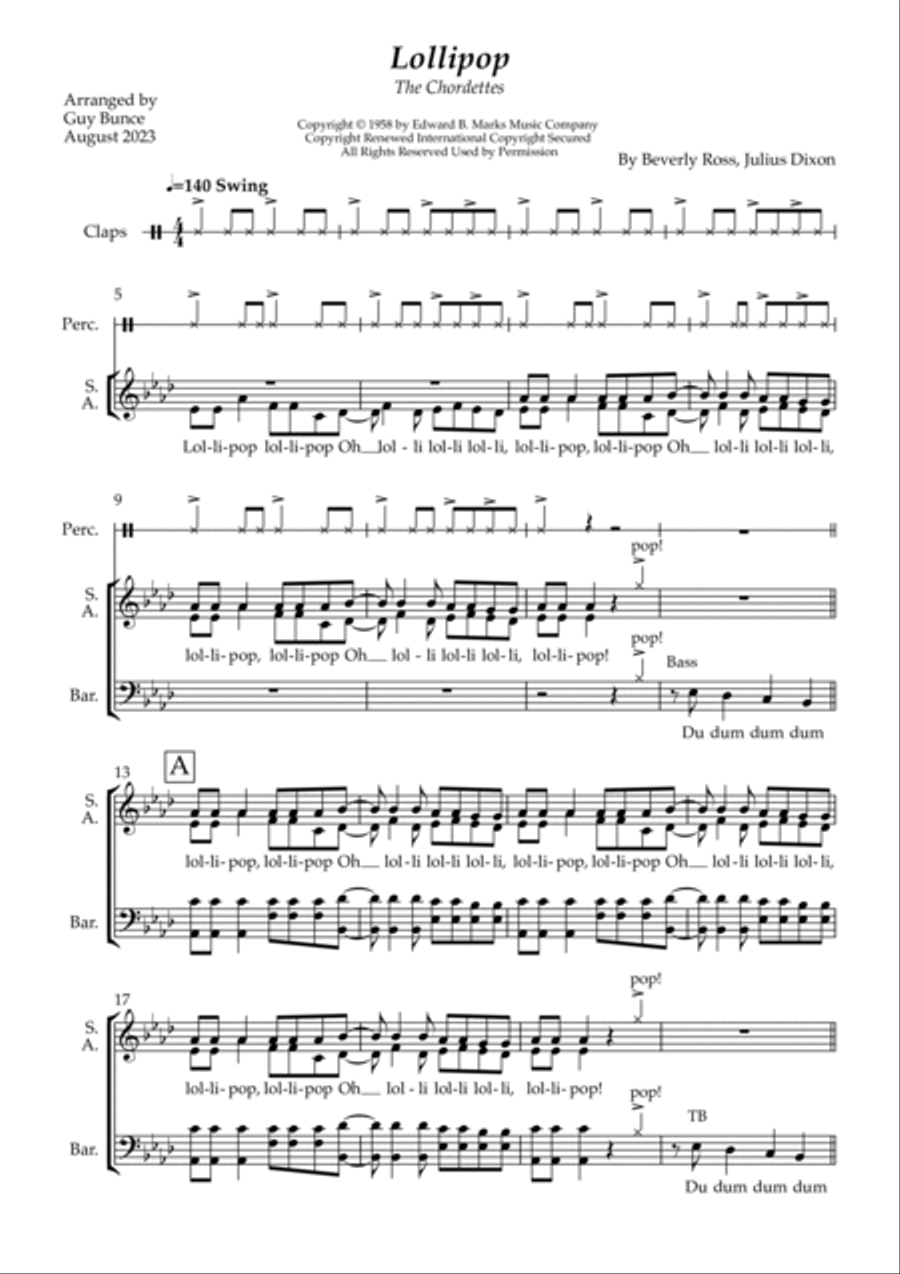 Lollipop 4-Part scores gallery preview page 3
