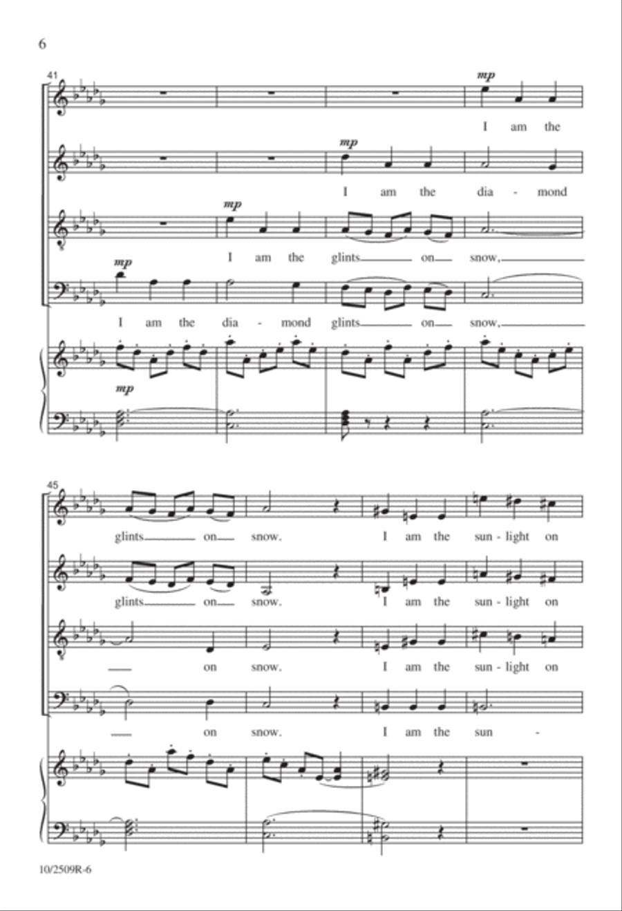 Do Not Stand at My Grave and Weep 4-Part scores gallery preview page 6