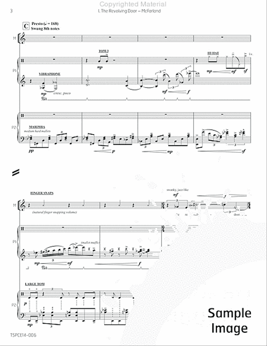 5 Songs in the Age of Stupidity Percussion Ensemble scores gallery preview page 9