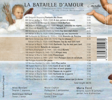 La Bataille D'Amour - Tabulatures & Chansons in the French Renaissance
