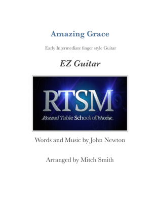Amazing Grace for EZ finger style Guitar