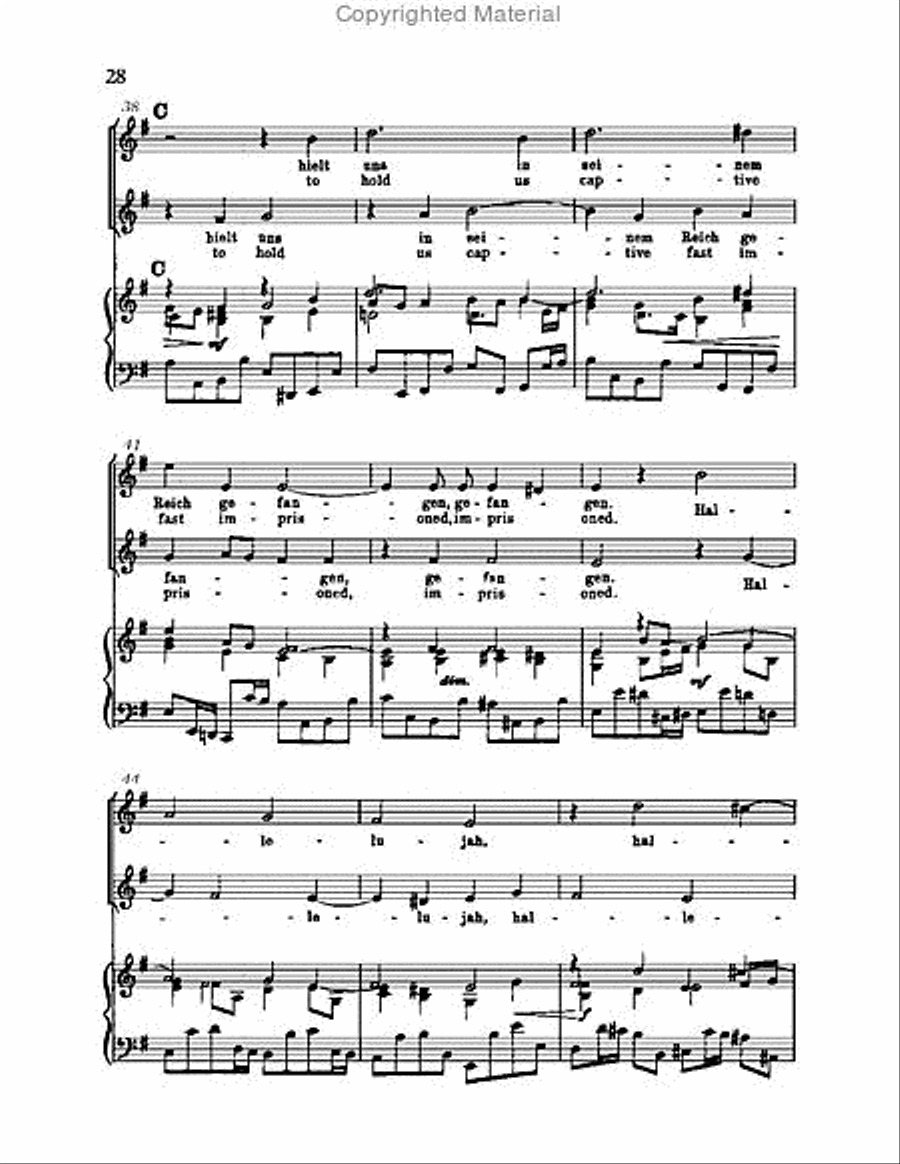 Christ lag in Todsbanden, BWV 4 Choir scores gallery preview page 28