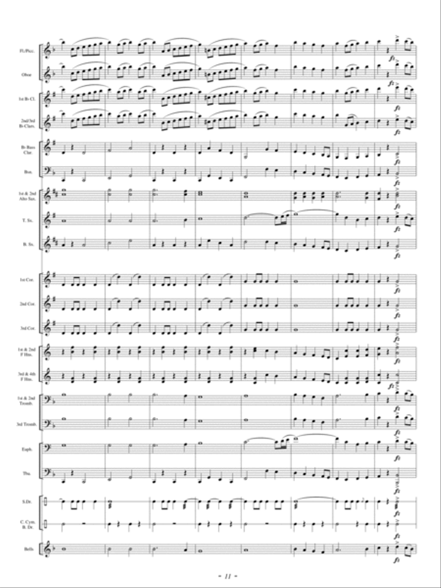 America Exultant Concert Band scores gallery preview page 10