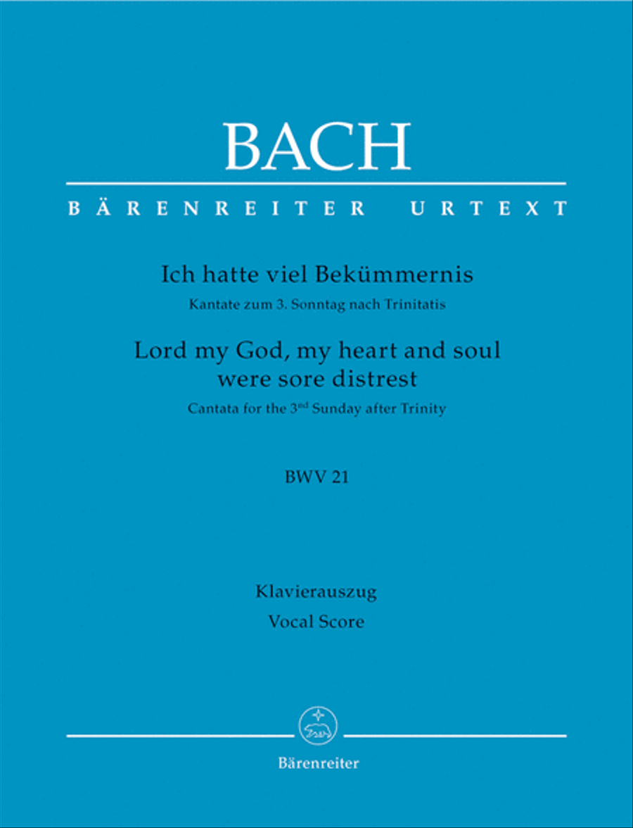 Lord my God, my heart and soul were sore distrest, BWV 21 4-Part scores gallery preview page 1