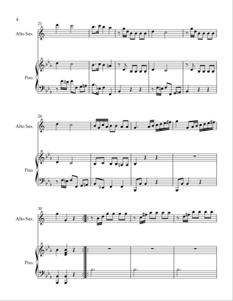 Con Spirito Alto Saxophone scores gallery preview page 4