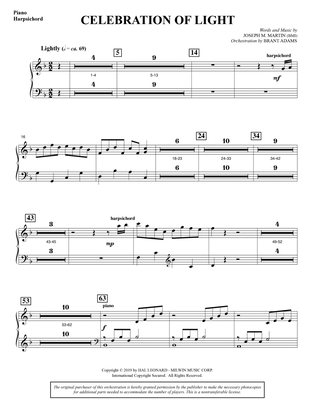 Celebration Of Light (Arise And Shine) (Full Orchestra) - Piano/Harpsichord