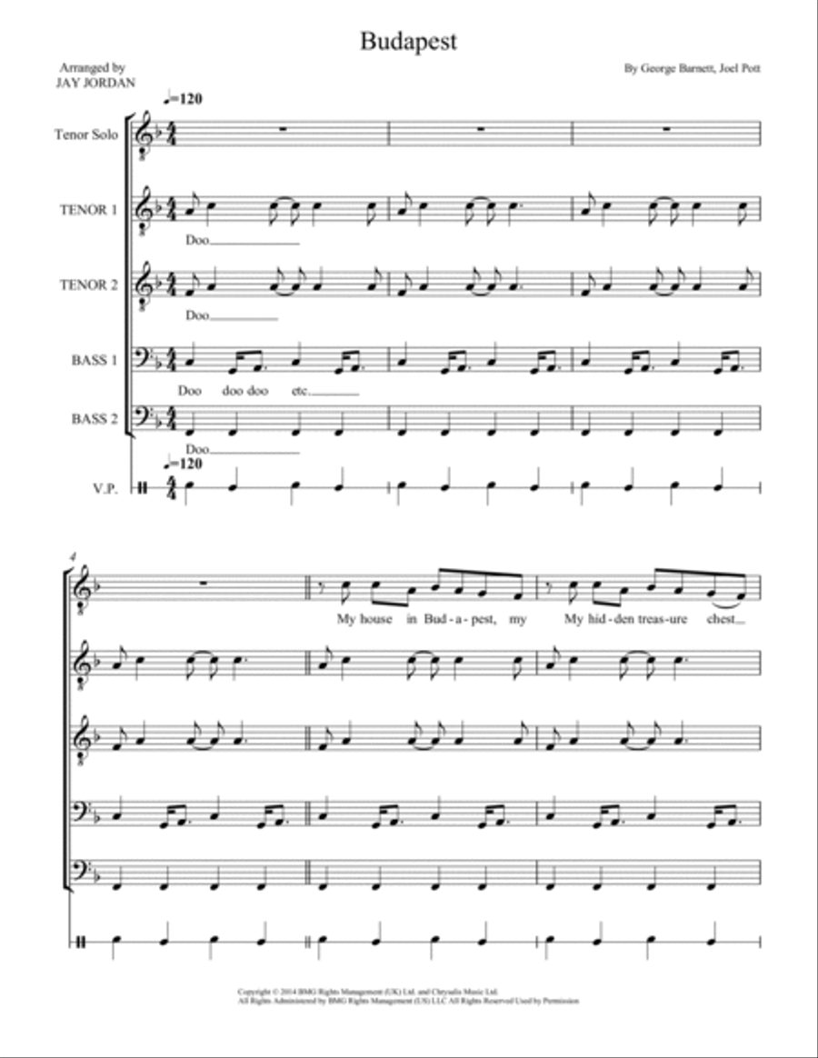 Budapest Budapest TTBB scores gallery preview page 2