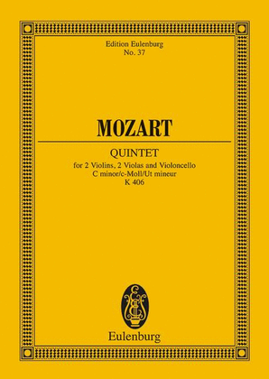 Book cover for String Quintet C minor